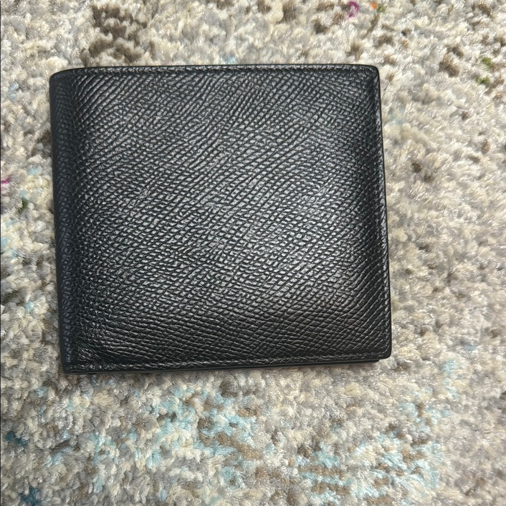 Bifold Black Leather Wallet